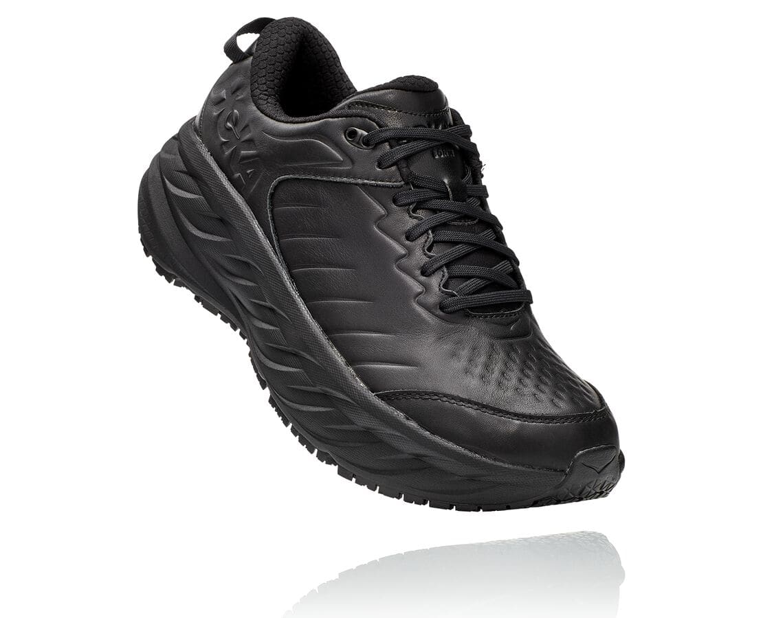 Hoka One One Bondi Sr South Africa - Mens Wide Running Shoes - Black,KFTOG-8245